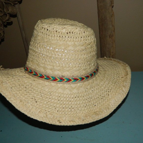 TREASURE & BOND Panama Straw Hat Beach Summer Boho One Size - Picture 3 of 5